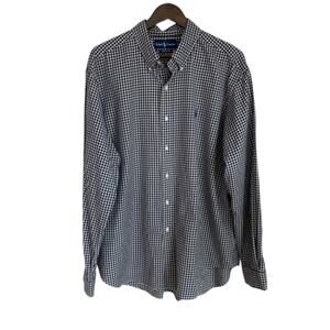 Ralph Lauren Black Gingham Button Down Shirt - XXL